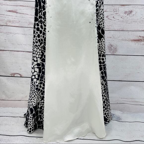 Night Moves animal print mermaid flare trumpet prom dress formal - Picture 8 of 16
